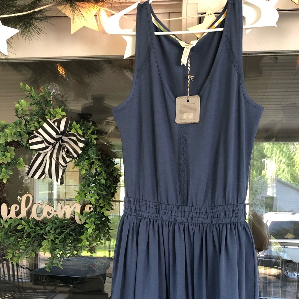 Matilda Jane navy blue sleeveless dress